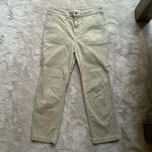 Madewell stovepipe fatigue pants